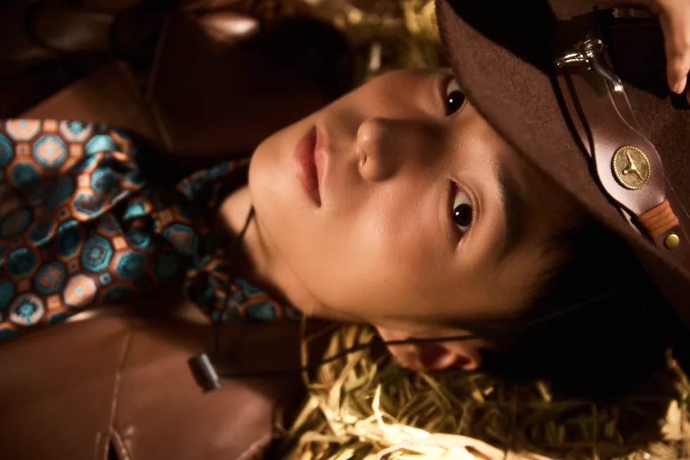 Horizontal western leather portrait of ZGY